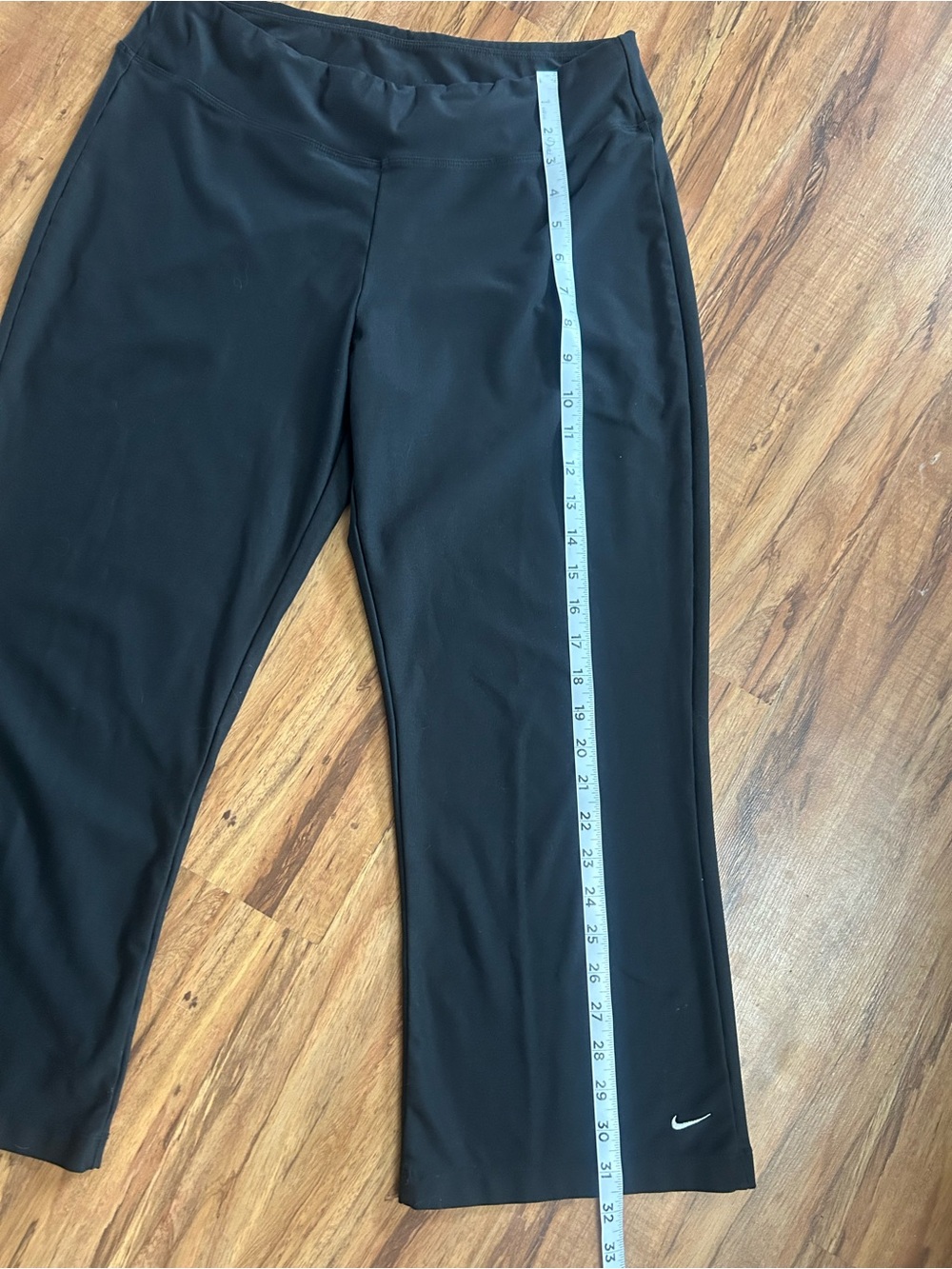 Vintage Y2K Nike Cropped Wide Leg Leggings Womens Size M - Picture 5 of 7